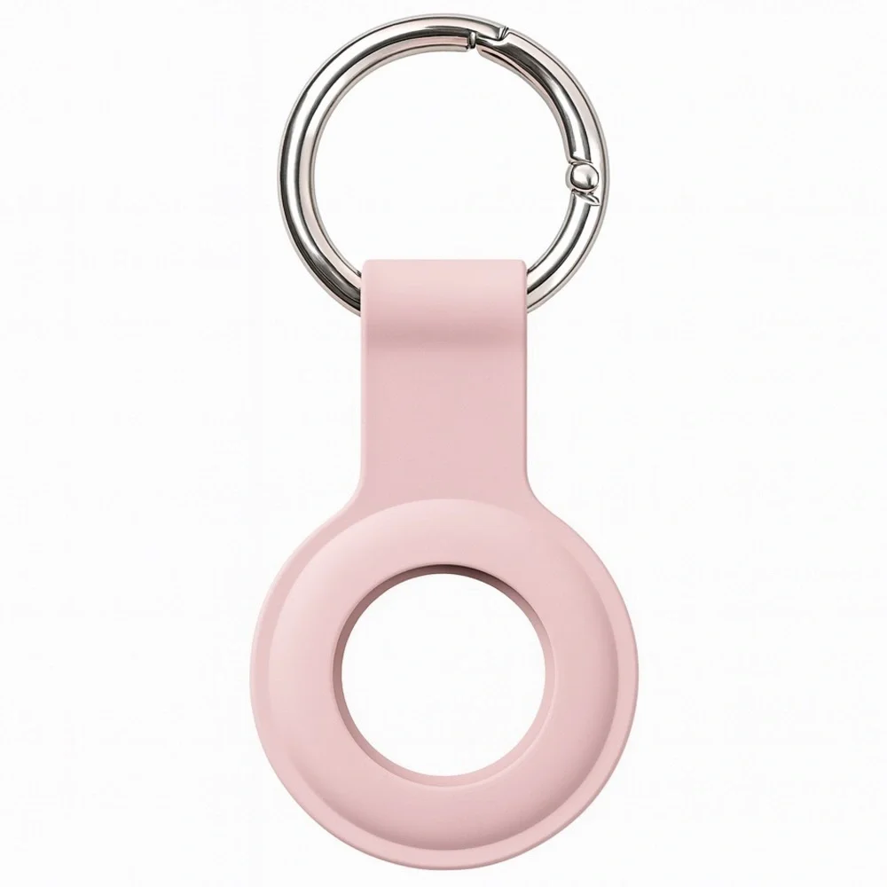 Apple AirTag Pink Silicone Keychain Case